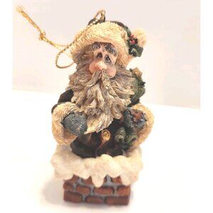 Boyds Bears 1995 Christmas Ornament Folkstone Slick Nick In The Chimney
